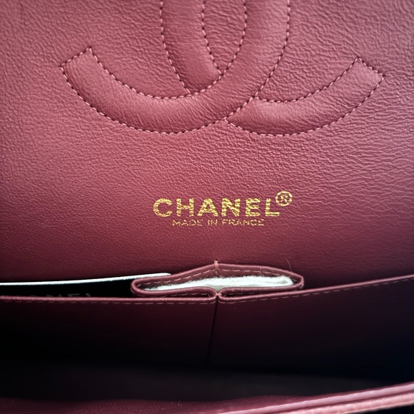 This is an authentic chanel  quilted medium doble flat in bergamot, - Picture 3 of 15